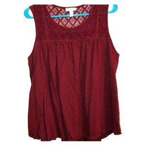 2xl maroon maternity tank top blouse from target